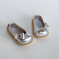 Туфли, для Paola Reina,  натуральная кожа, серебро